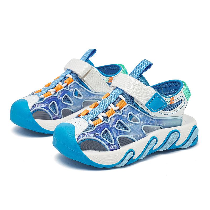 Kids Closed Toe Sport Sandals Boys Girls Beach Water Shoes Summer Outdoor Breathable Casual Sandals For Children