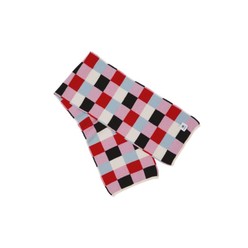 

DAUGHTER Multi Color Block Wool Muffler Pink