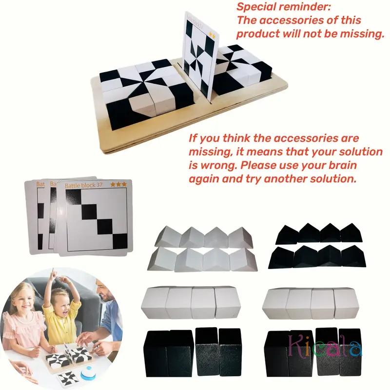 3D Mind-bending IQ Challenge Geometric Puzzle Kids Toy Parent-child Interactive Board Game Party Gifts