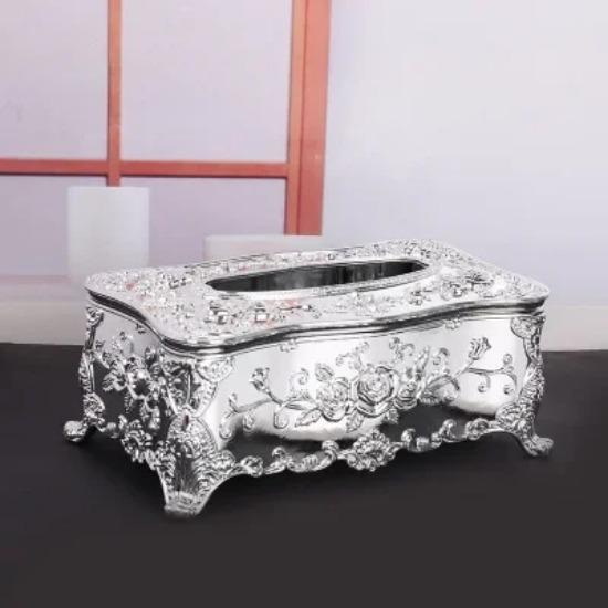 European Style Paper Drawer Living Room Household Plastic Tissue Box Dining Table Ktv Creative Napkin Paper Box