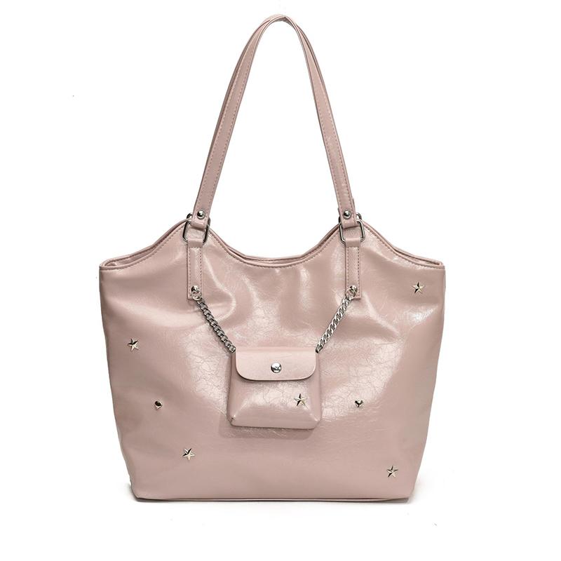 

Большая вместимость сумки на одно плечо для женщин, новая модная универсальная сумка-тоут из искусственной кожи для женщин, сумки для шоппинга (30cm<Max Length<50cm)