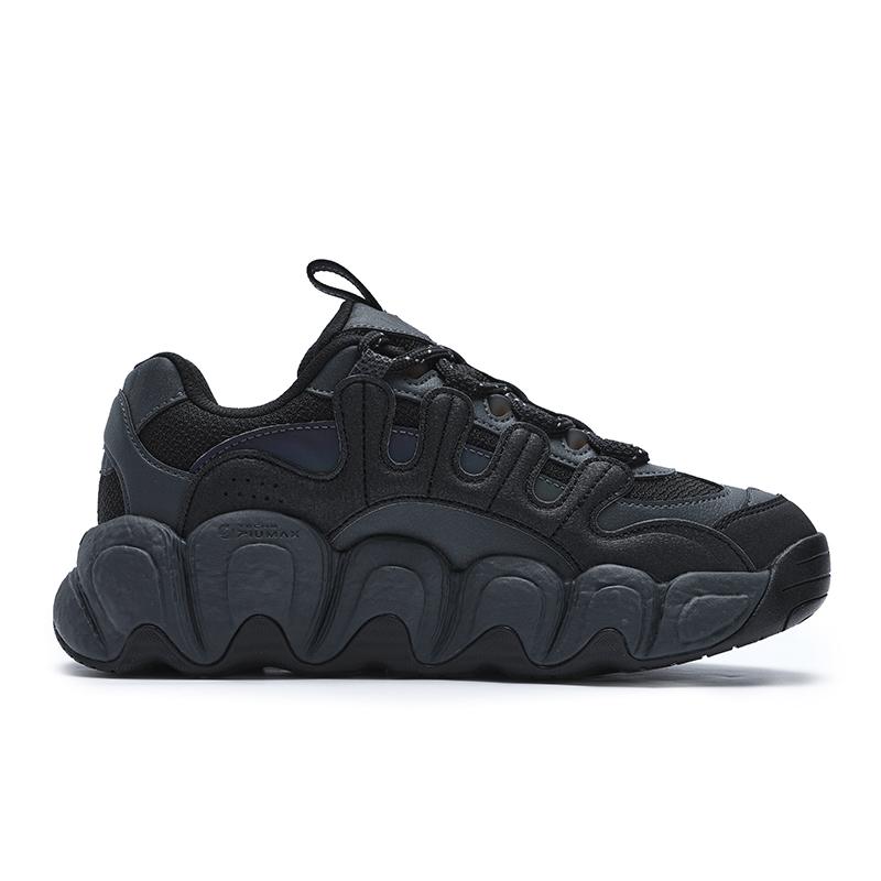 FILA Croissant Comfortable Versatile Shock Absorbing Non-Slip Warm Low-Top Running Shoes Women sneaker Black F12W441102FBD