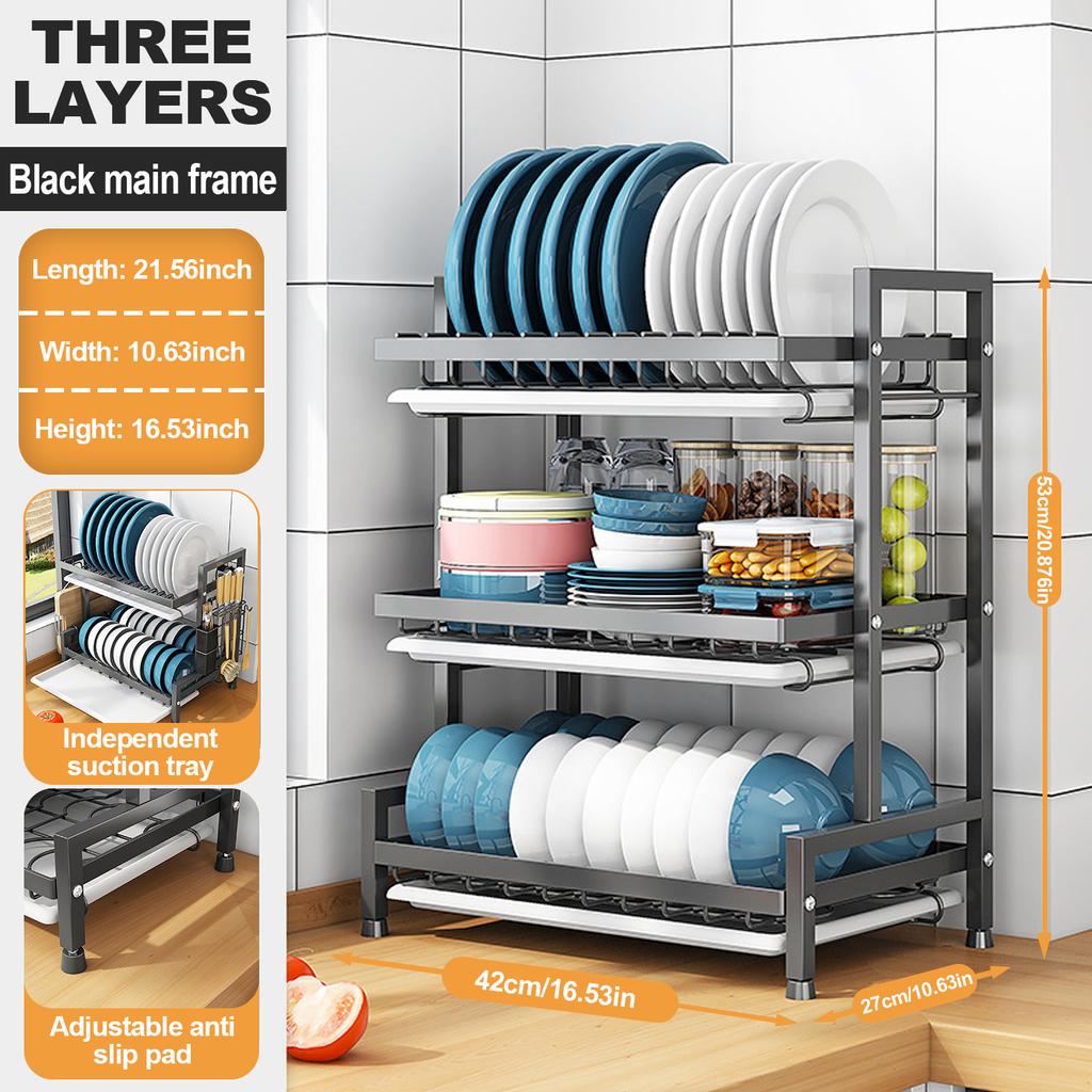 Tableware storage rack, kitchen utensil organizer