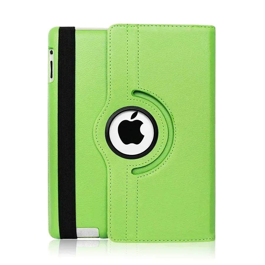 Nieuwe Slimme Lederen Hoes Voor iPad Air 13 M3 13inch Voor iPad Air 13 M2 met 360° Rotatie en Slaap/Wakker Shell For iPad Air 13 M2 groen