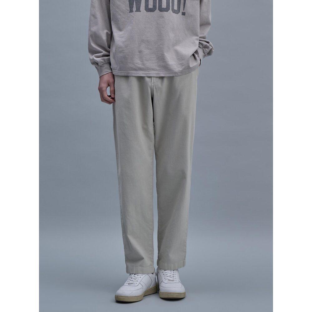 SHIFT.G Garment Dyed Cotton Slacks Beige