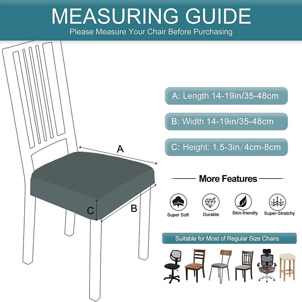 New Color Elastic Chair Cover Printed All-Inclusive Non-Slip Dining Chair Cushion Cover Home Hotel One-Piece Chair Cover