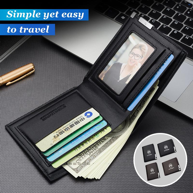 Car Mounted Credit Card Wallet Men Driver License Accessories For Citroen C4 C3 C5 C1 C2 C6 C4L DS3 DS4 Berlingo Picasso Jumper FI2