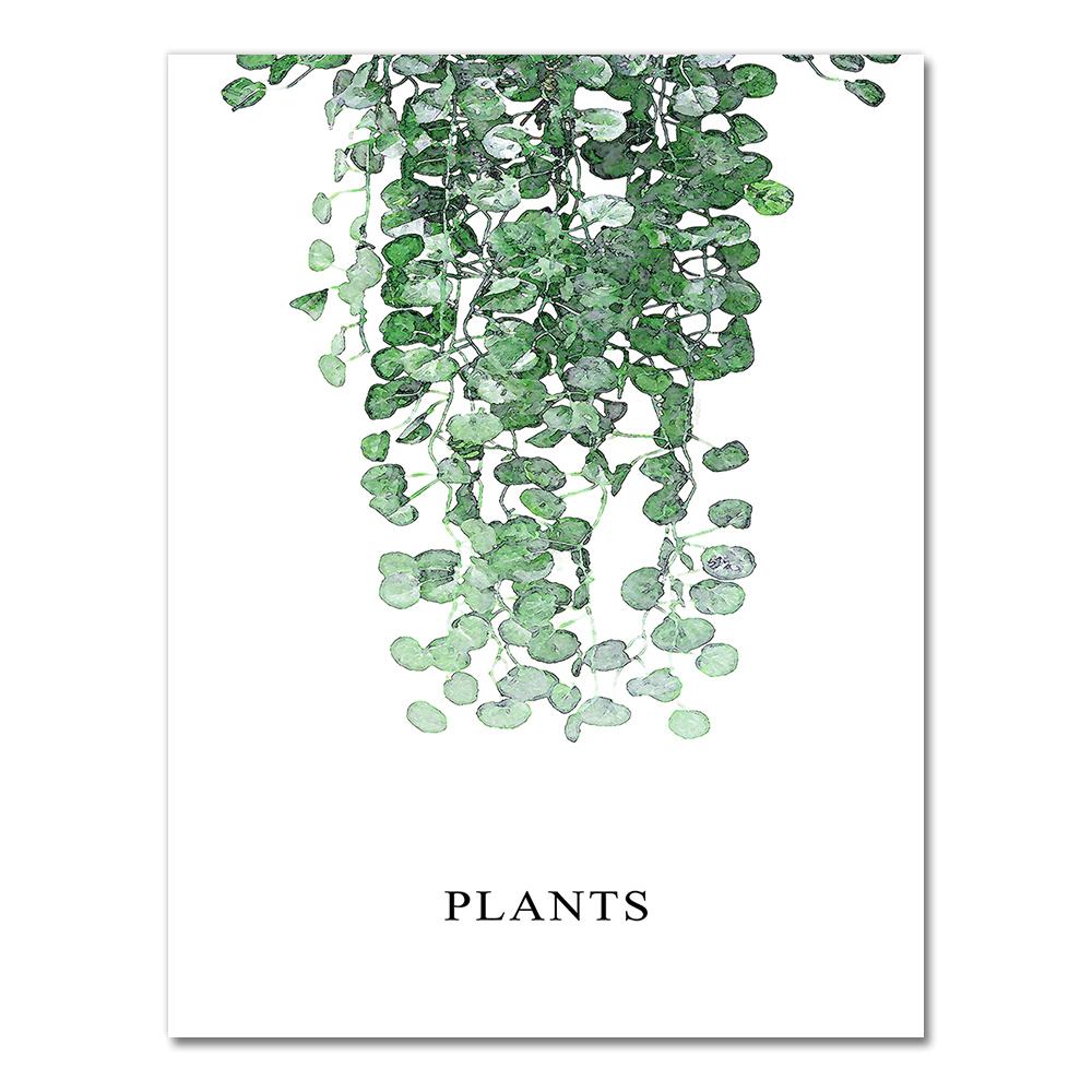 Nature Tropical Palm Leaf Monstera Wall Art Canvas Painting Nordic Posters And Prints Wall Pictures For Living Room Home Decor