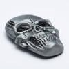 Large Alloy Skull Head Belt Buckle - Heavy Duty Halloween Skeleton Design, Fits All Sizes.