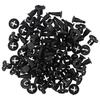 Bumper Retainer Clips Rivets Set Black Replacement Fastener Accessories