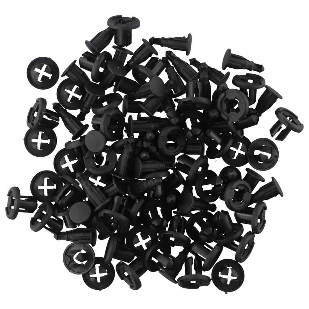 Bumper Retainer Clips Rivets Set Black Replacement Fastener Accessories