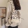 Schoolbag wholesale fashion new female college style cute print color matching backpack small middle school college student schoolbag women's backpack