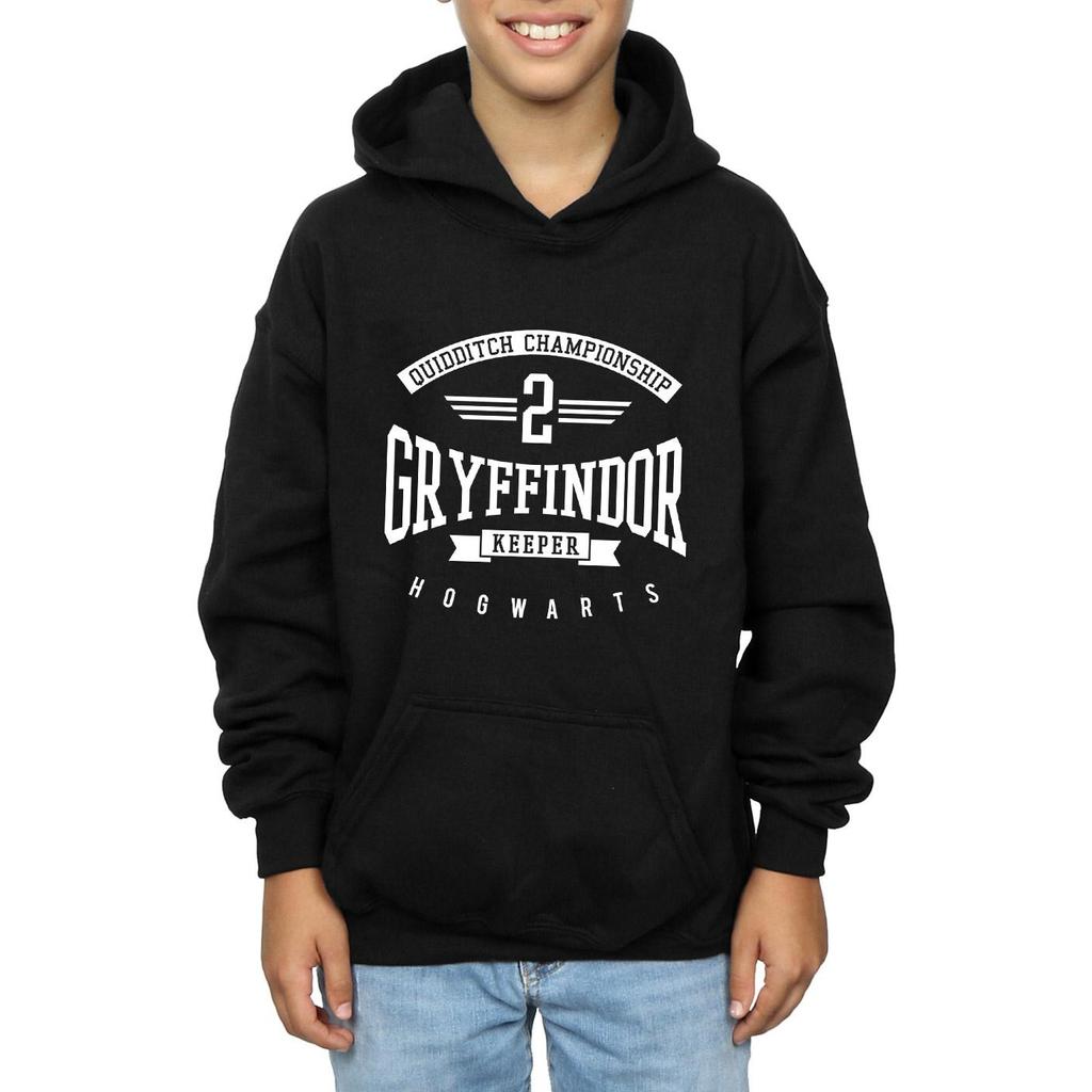 HARRY POTTER Felpa con cappuccio in cotone Grifondoro Portiere per ragazzi