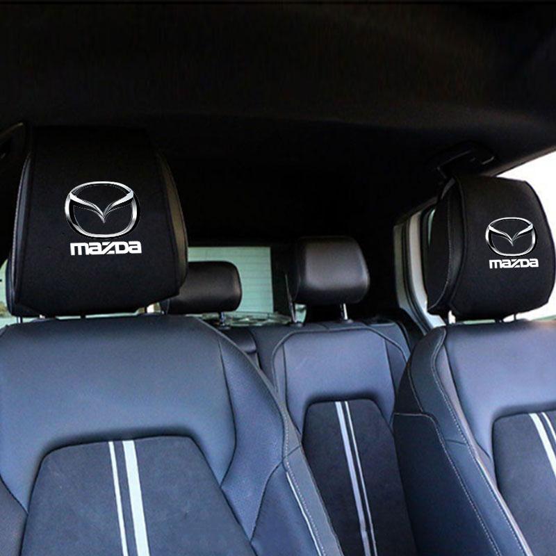 Car Seat Headrest Cover Pillow Case Cushion Neck Cover for Mazda 3 bk bl bj bn 323 Axela Atenza CX-3 CX-4 CX5 CX-7 Accessories
