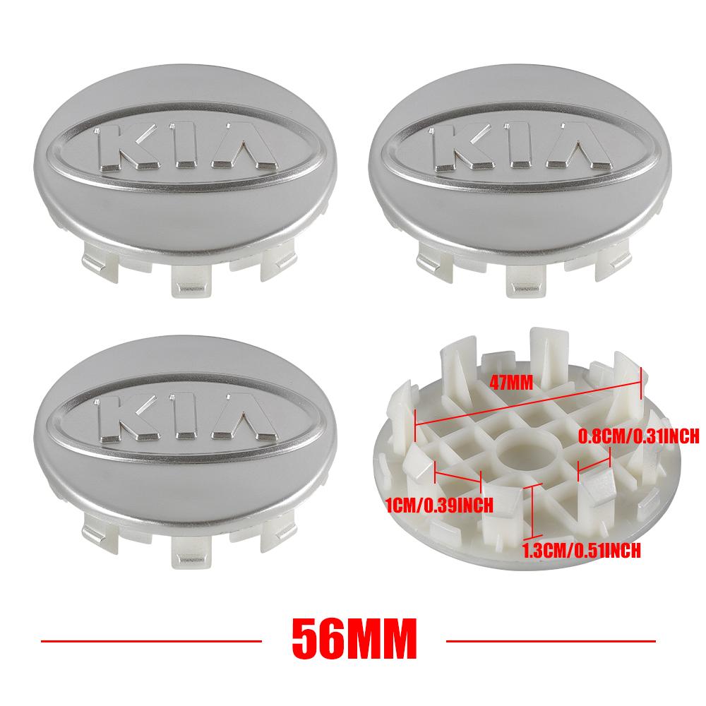 56/65mm Krytky středových otvorů kol auta Samolepky Znak Kryt Pro KIA Sportage Ceed RIO Picanto Sorento K2 K3 K5 K7 EV6 KX3 Soul Seltos