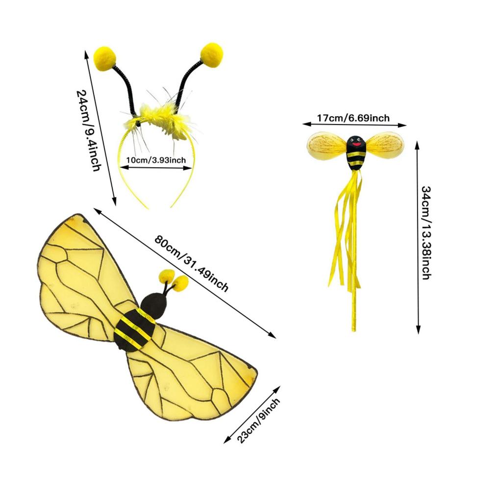 Bienen Kostümzubehör mit Flügelaufsätzen Sicheres Set Langlebig