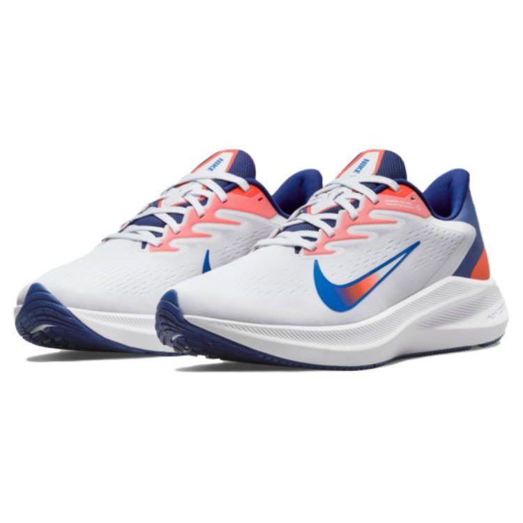 Nike Zoom Winflo 7 Comfortable Shock Absorption Non-Slip Wear-Resistant Breathable Low-Top Casual Running Shoes Unisex Sneakers White DN4242-141