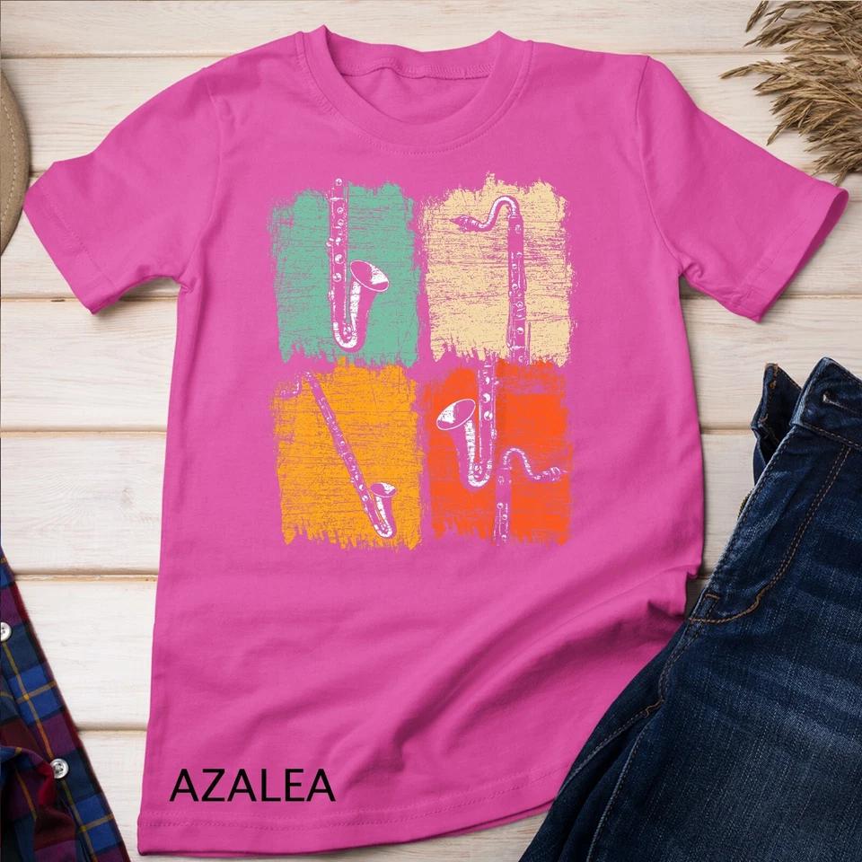 Retro Bass Clarinet Unisex T-shirt 2 S