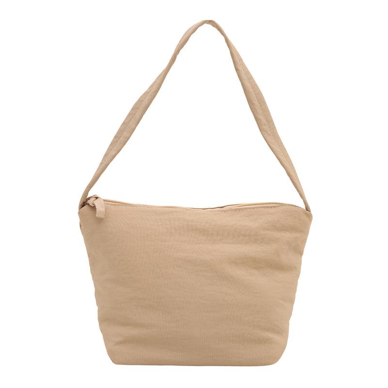 High end Underarm Bag for Women with Large Capacity New Autumn and Winter Canvas Shoulder Bag for Women with Niche Cloth Bag Bucket Bag