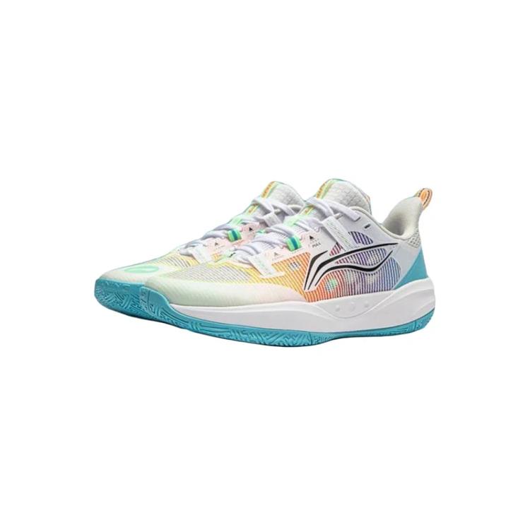 Li Ning Kids Pioneer Spirit 4 Primary Basketball Professional Competition Sports Shock Absorption Breathable Low Top Basketball Shoes YKBU024-11