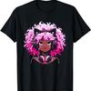 Anime and Music Black Girl Anime Merch Afro African American T-Shirt(14)