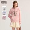 Teenie Weenie Women's Bear Graphic Hooded Sweatshirt