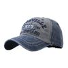 Letter embroidered baseball cap men and women retro versatile outdoor washed cotton cap fishing sun protection cap