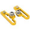 2Pcs Bike C Clamp Brake Pad Aluminum Alloy Extension C Caliper Adapter Brakes for Road BicyclesGold