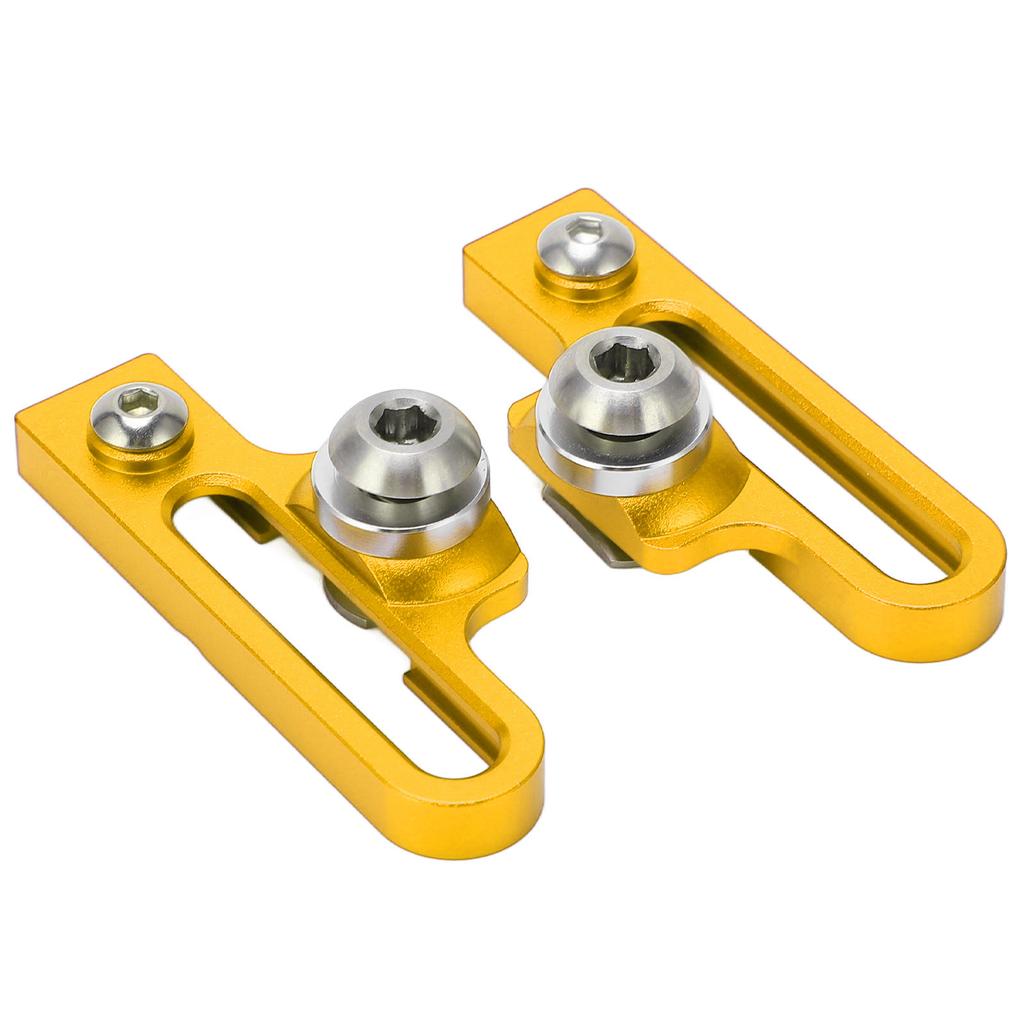 2Pcs Bike C Clamp Brake Pad Aluminum Alloy Extension C Caliper Adapter Brakes for Road BicyclesGold