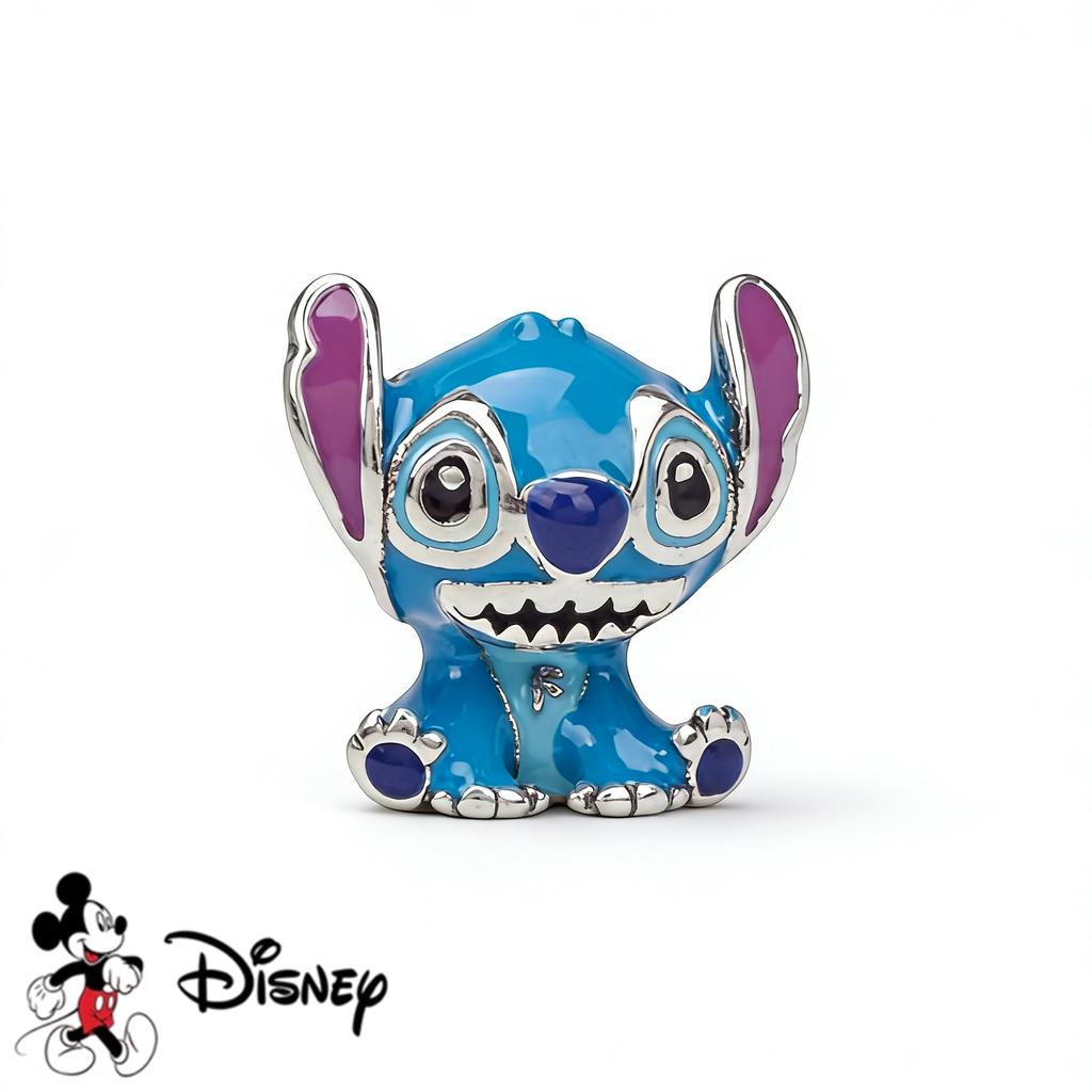 Disney Nuovo Stitch Scintillante Buzz Lightyear Ciondolo Winnie the Pooh Eeyore Perla Charm Adatta ai Braccialetti Originali Gioielli Fai da Te Regalo
