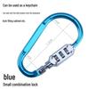 Anti-theft Cartoon Cow Combination Lock - Portable Motorcycle & Mountain Bike Helmet Retractable Steel Wire Lock