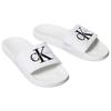 Calvin Klein Flat Round Toe Slide Sandals Men Footwear Bright-White YM0YM013930K4