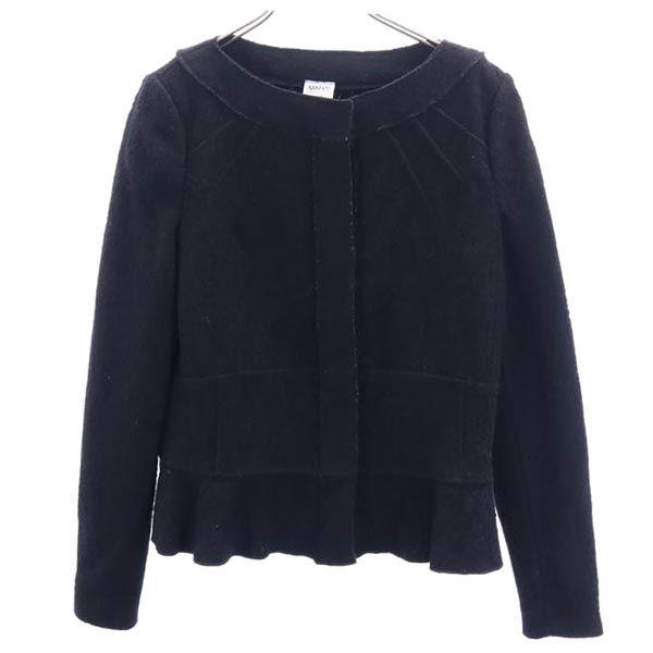 

ARMANI made in Italy No color Wool jacket 44 black Women Used