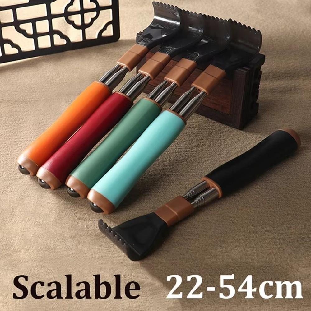 Adjustable Length Retractable Back Scratcher Stainless Steel Double Pole Scratcher Gift