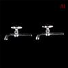 1/2/4/12PCS 1:12 Miniature Metal/Plastics Water Tap Faucet Dollhouse Kitchen Bathroom Accessories Dollhouse Miniature Faucet Toy