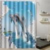 180x180cm Beautiful Print Shower Curtain Polyester Waterproof Bathroom Bath Curtain