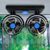 Car Fan Dual Head Air Fan Charging 360 Degree Rotating Neck Cooler 24v12V Cooling Strong Wind Car Accessories Fan Cooling Car