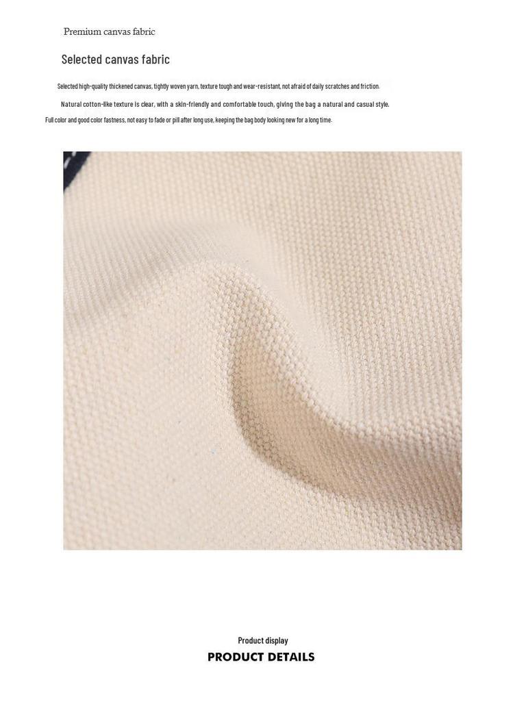 Women's 2025 Color Block Canvas Handbag - Large Capacity, Versatile Commute Bag