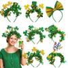 Festival Shamrock Striped Headband for Patrick's Day Ideal for Parties Decorations and Favors Headbands