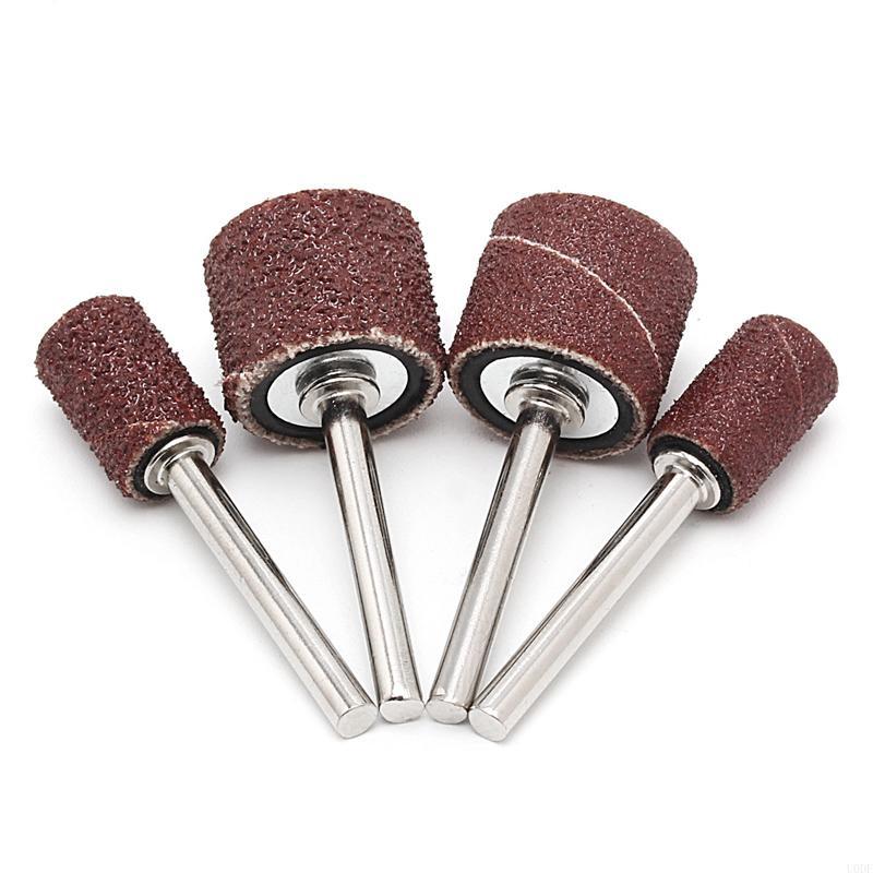 

10 Pcs 12.5mm Grit 80# Sanding Bands +3.17mm Mandrel Rotary Tool Drill Bits 80&10 Pcs коричневий