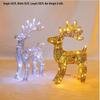 Large Luminous Wrought Iron Reindeer & Christmas Tree Ornaments for Hotel, Mall, or Garden Displays