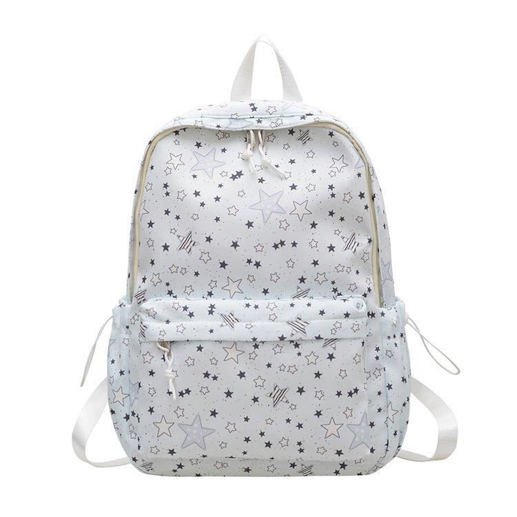 Schoolbag schoolbag junior high school girl girl heart atmosphere star print ins niche large capacity backpack high school backpack