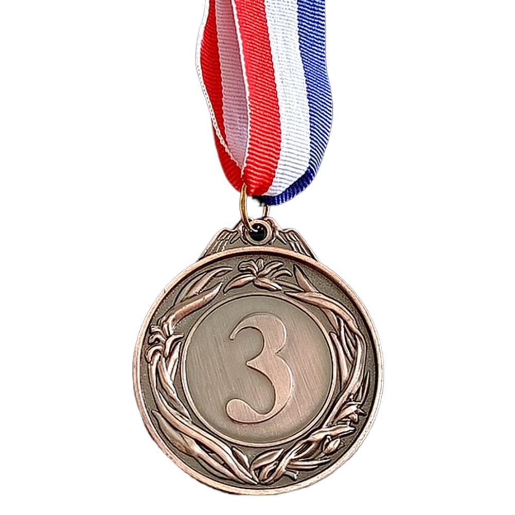 5cm Gold/Silver/Bronze Medal Sports Rewards with Neck Ribbon Students Rewards Metal Winner Medals for Talent Show Party Race