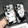 Cool Black JUJUSU Anime Soft Phone Case For Xiaomi Redmi Note 14 15 Pro Plus 13 12 11S 11T 5G 10 9S 9 Plating Anti-Fall Fundas