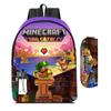 Minecraft Schoolbag Children'S Backpack Cartoon Animation Backpack Pencil Case