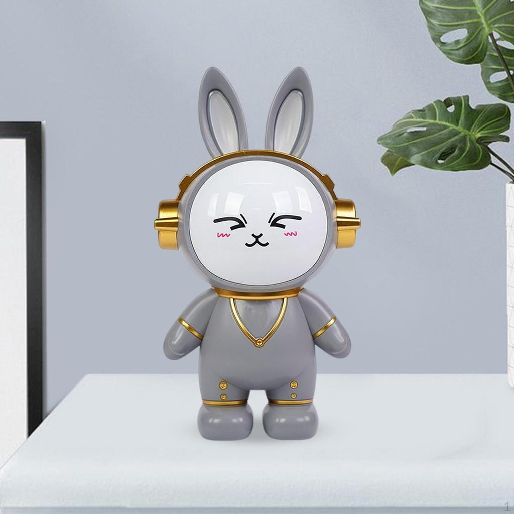 Geldkasse Astronaut Einfacher Zugang Weltraumhase Sparschwein Raumfahrer Statue Dekorativ für Kinder Erwachsene