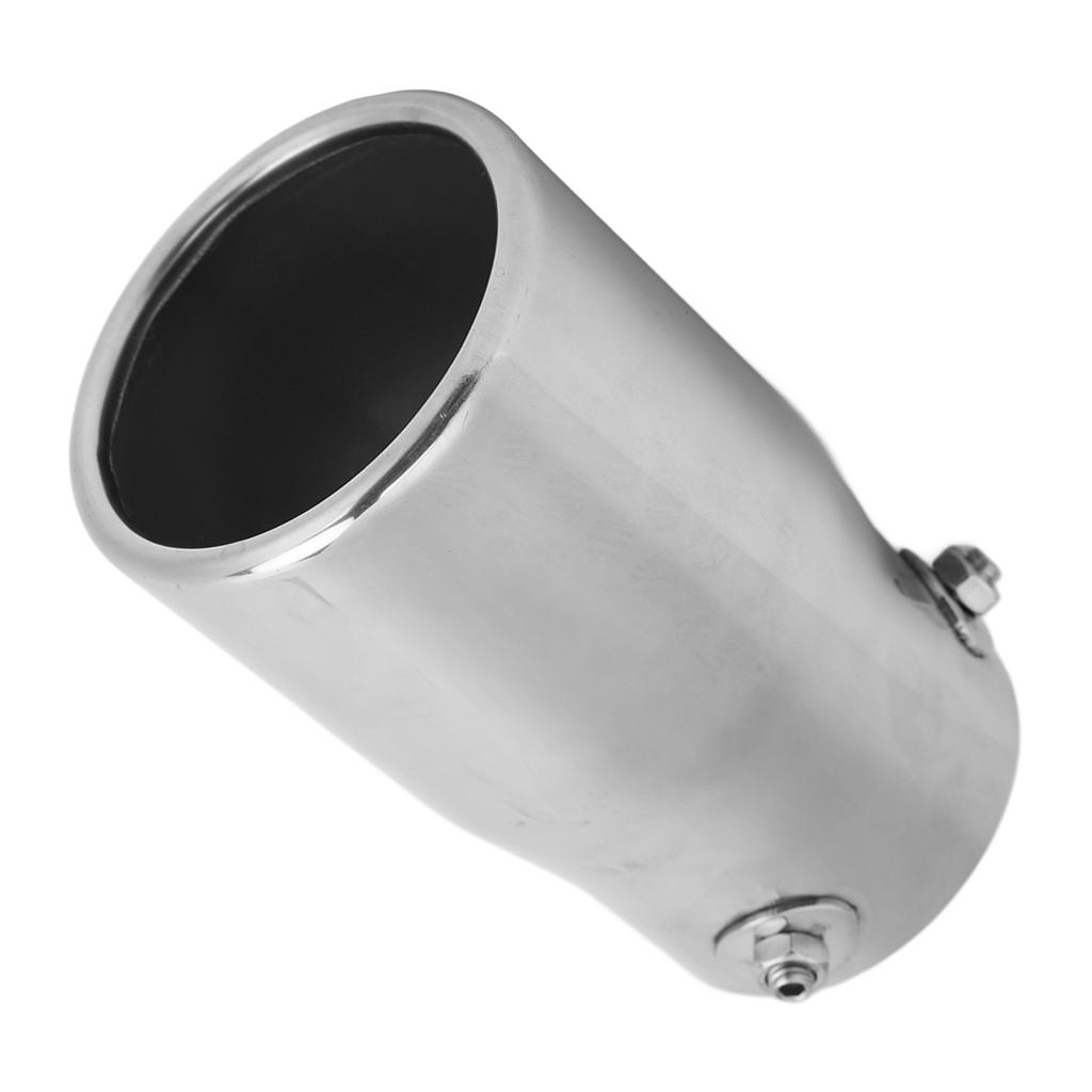 76x89 mm Eksoshalerør for bil i rustfritt stål Eksoslyddemperspiss Universal for bil