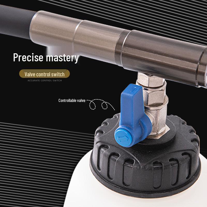 Hurricane Pneumatic High-Pressure Interior Cleaning Gun with Brush and Foam Sprayer for Car Wash