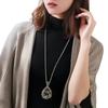[HF]#1Pc Fashion Clothes Pendant Geometric Jewelry Vinatge Crystal Water Drop Sweater Long Necklaces For Women
