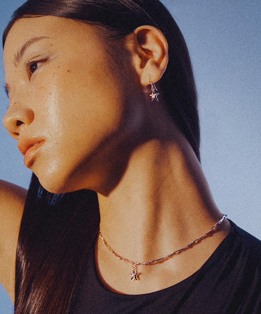 Scaletto Ws002 Shining Star Chain Necklace